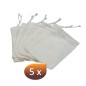 Filtre à thé en coton réutilisable 94121 - CHA CULT Filtre à thé en coton réutilisable 94121 - CHA CULT