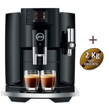 E8 Piano Black Coffee Machine (EB) 15355 - Jura + 2 kg of coffee offered