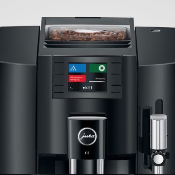E8 Piano Black Coffee Machine (EB) 15355 - Giura + 2 kg di caffè Offerto