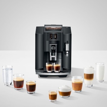 E8 Piano Black Coffee Machine (EB) 15355 - Jura + 2 kg of coffee offered