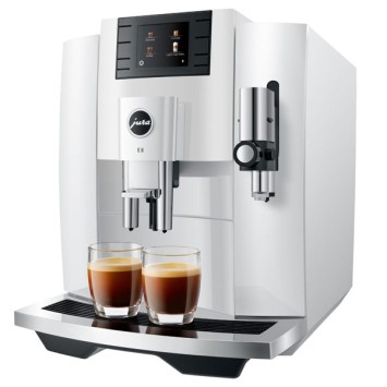 E8 Piano White Coffee Machine (EB) 15353 - Jura + 2 kg of coffee offered