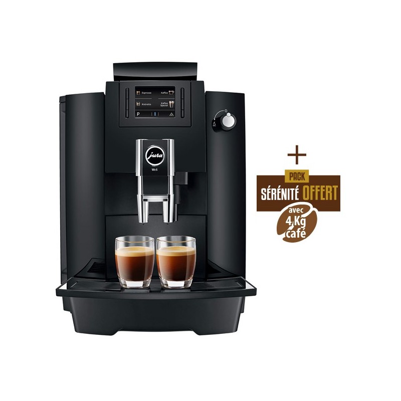 WE6 Piano Black Coffee Machine (EA) 15417 - Giura + 4 kg di caffè Offerto