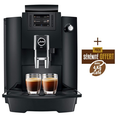Machine à café WE6 Piano Black (EA) 15417 - JURA + 4 Kg de café OFFERTS