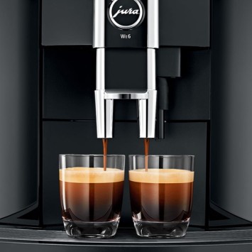 WE6 Piano Black Coffee Machine 15417 - Giura + 4 kg di caffè Offerto