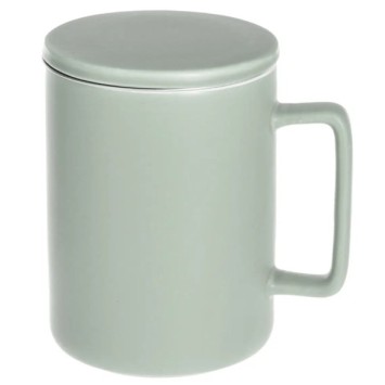 Green tisanière with lid - 40 cl - Gourmet secret