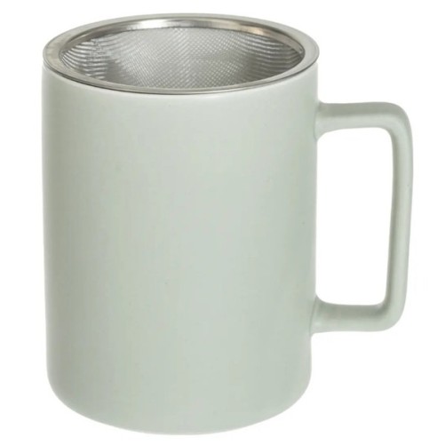 Green tisanière with lid - 40 cl - Gourmet secret