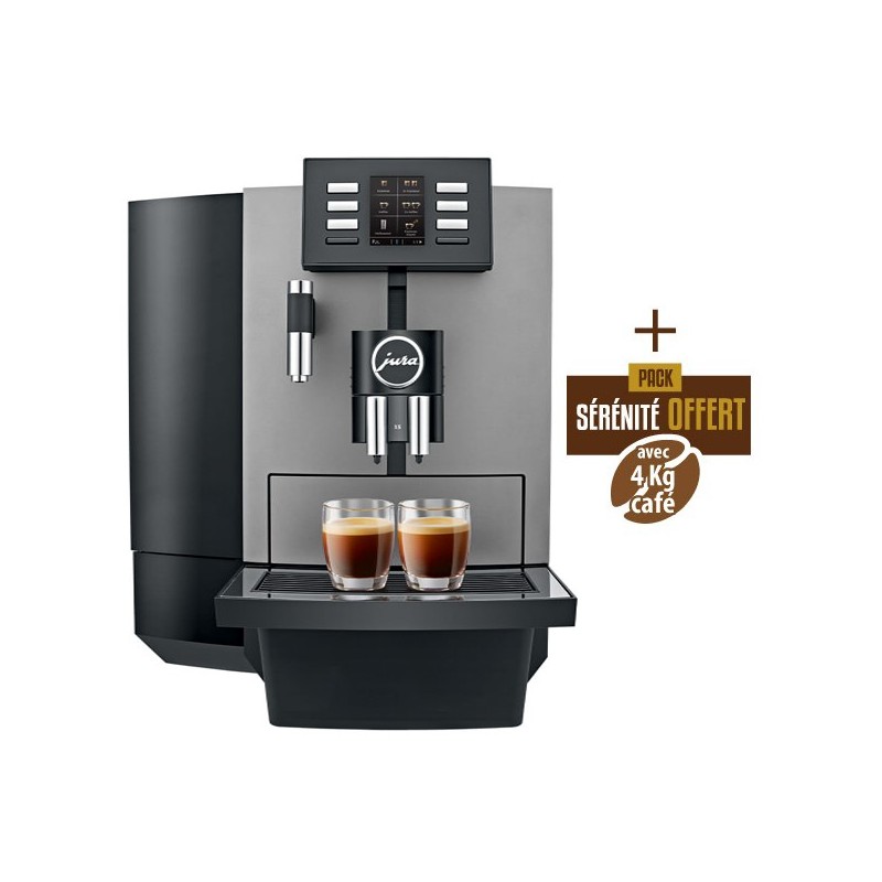 Machine à café X6 Dark Inox (EA) 15416 - JURA + 4 Kg de café OFFERTS