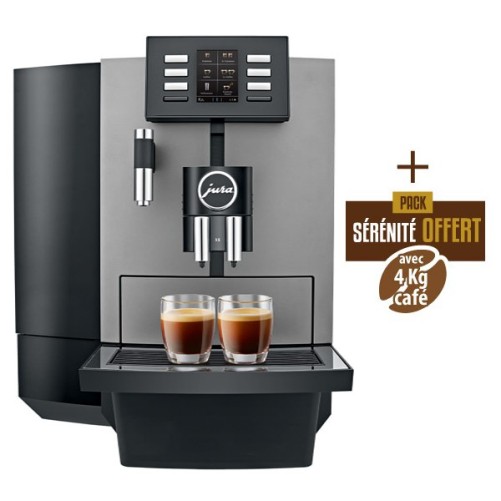 X6 macchina da caffè inox scuro 15416 - Giura + 4 kg di caffè offerto