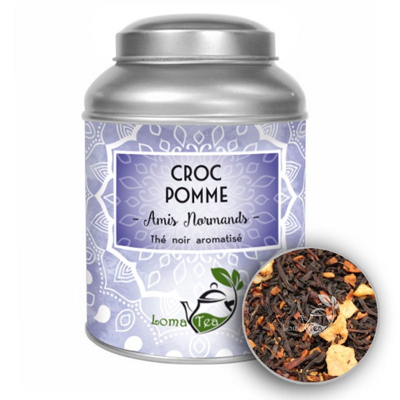 Thé noir CROC POMME VRAC 100g - LOMATEA