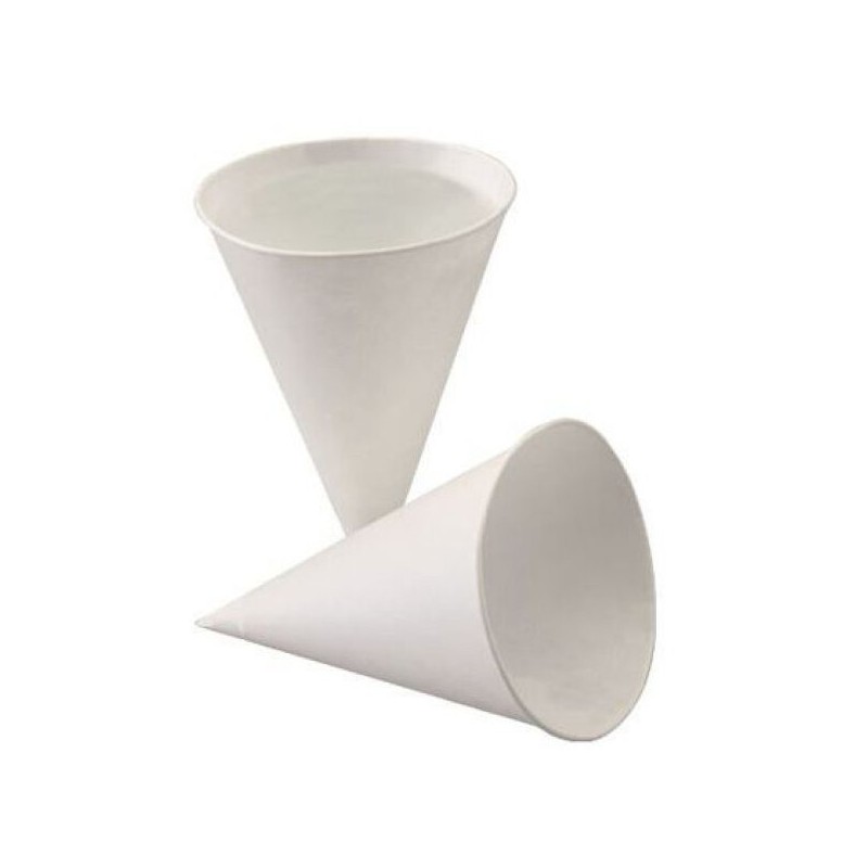 Gobelet Conique 120 ml papier blanc (4.5 Oz) 88618 PAPSTAR