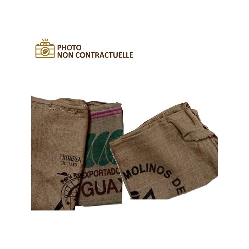 Set of 3 jute canvas coffee bags Set of 3 jute canvas coffee bags