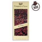 Tablette chocolat noir Framboise - 90g - LE COMPTOIR DU CACAO