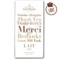Tablette Chocolat au LAIT MERCI 85g - CAFÉ TASSE Tablette Chocolat au LAIT MERCI 85g - CAFÉ TASSE