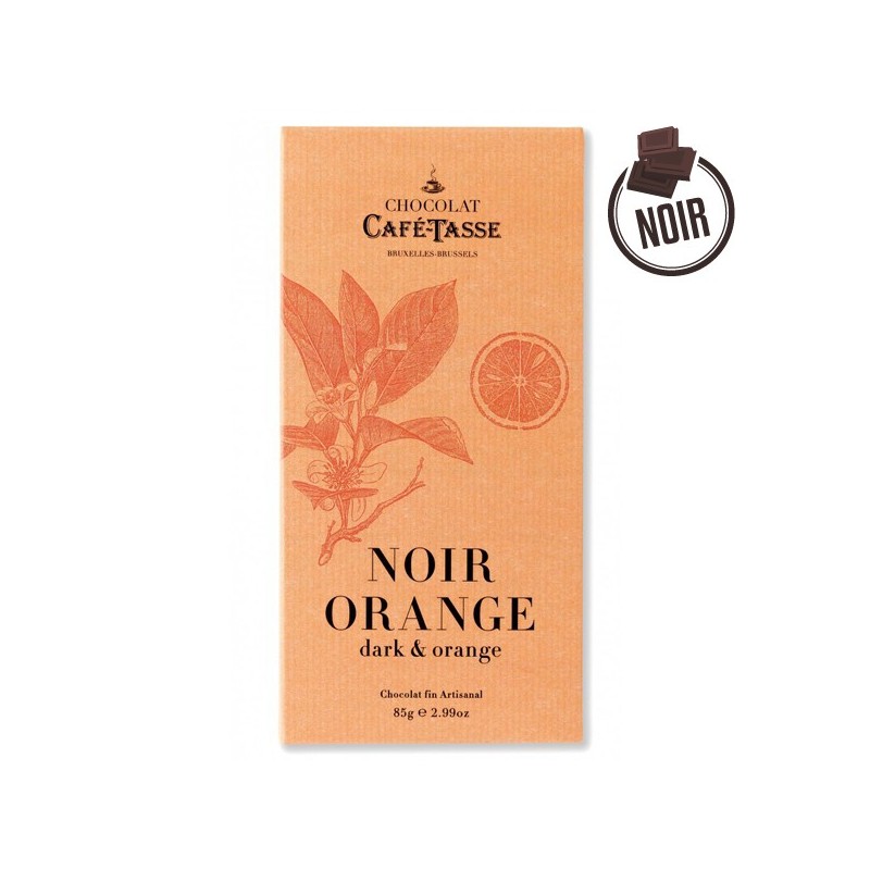 Tablette Chocolat noir Orange CAFE-TASSE 85g