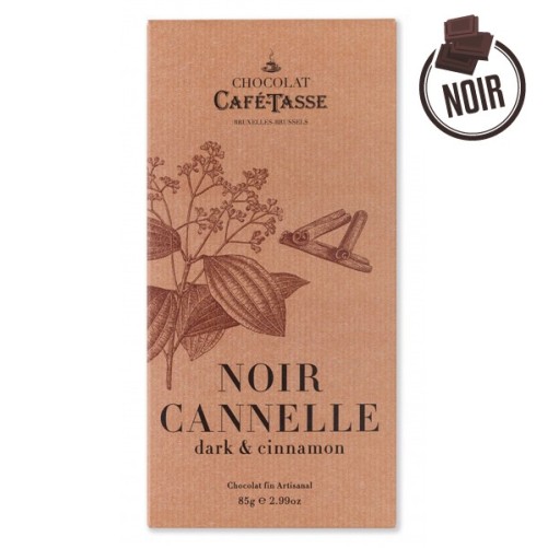 Dark chocolate tablet and cafe-tasse cinnamon 85g