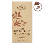 Tablette chocolat au lait noix de pécan sel & cookie 85g - CAFE-TASSE