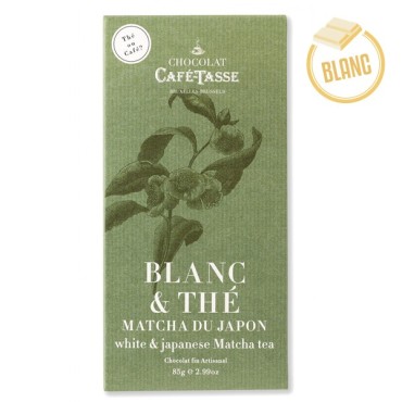 White chocolate and tea tablet matcha cafe-tasse 85g