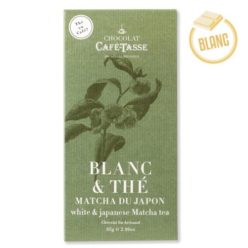 White chocolate and tea tablet matcha cafe-tasse 85g