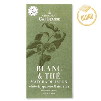 White chocolate and tea tablet matcha cafe-tasse 85g
