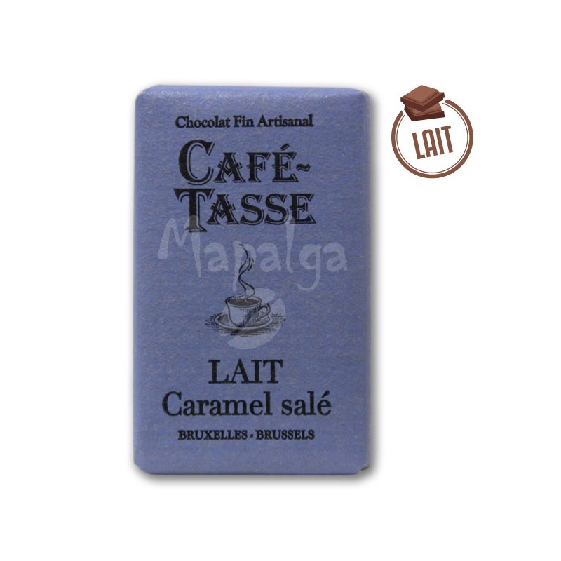 Tablet al cioccolato al latte al caramello salato 9g - Cafe Cafe