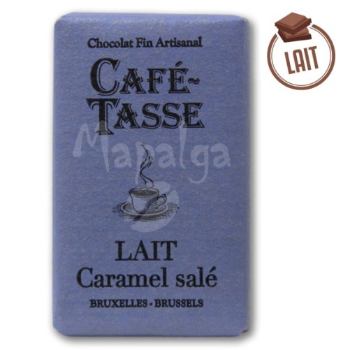 Tablet al cioccolato al latte al caramello salato 9g - Cafe Cafe