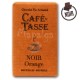 Tablette chocolat noir Orange 9g - CAFE TASSE