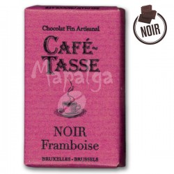 Tablette chocolat noir framboise 9g - CAFE TASSE