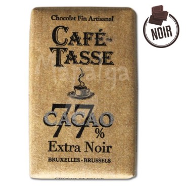 Extra black chocolate tablet 77% cocoa 9 g - Cake Cup