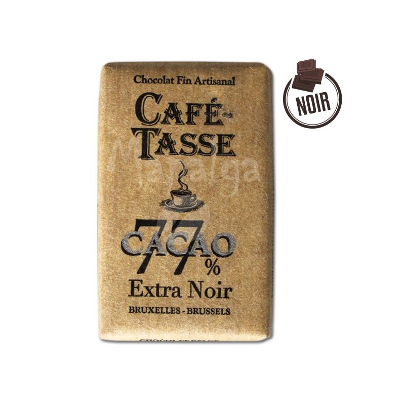 Extra black chocolate tablet 77% cocoa 9 g - Cake Cup