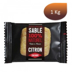 Sablés Citron gingembre 6g emballés individuellement - 1 Kg - Goulibeur