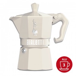 Cafetière italienne Moka Exclusive Crème 3 TASSES - BIALETTI