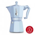 Cafetière italienne Moka Exclusive Bleue 6 TASSES - BIALETTI