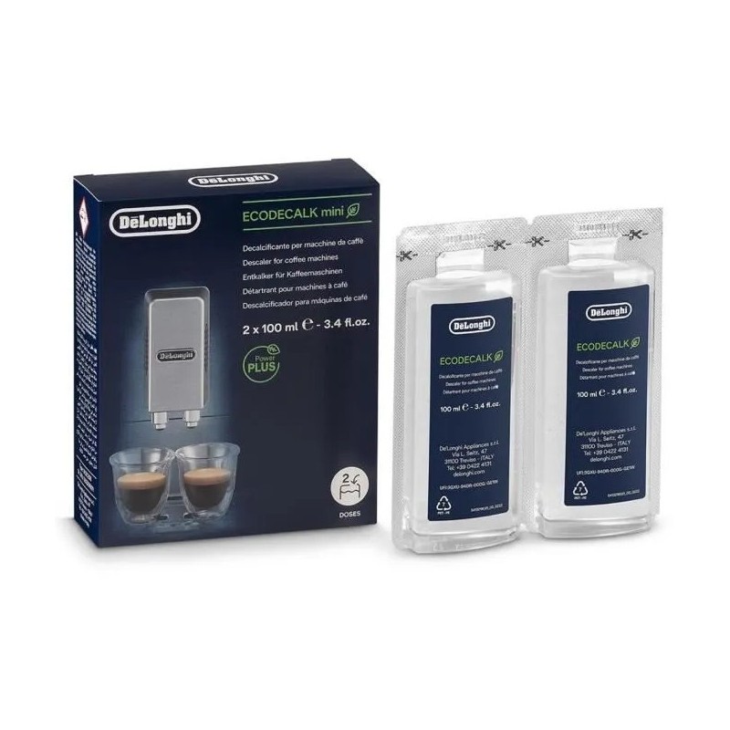 2 X Détartrant EcoDecalk Mini 100ml DLSC200 5513296011 - DELONGHI 2 X Détartrant EcoDecalk Mini 100ml DLSC200 5513296011 - DELONGHI