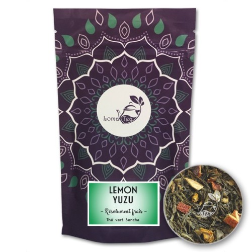 Lemon green tea yuzu Lomatea metal box (100g)