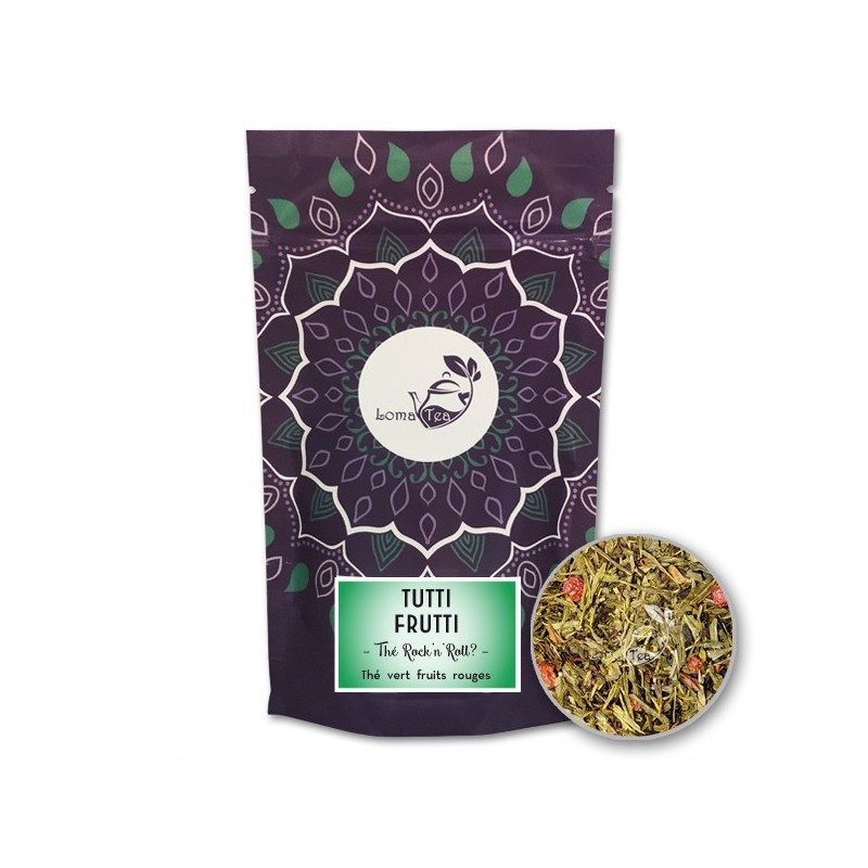 Thé vert TUTTI FRUTTI VRAC 100g - LOMATEA