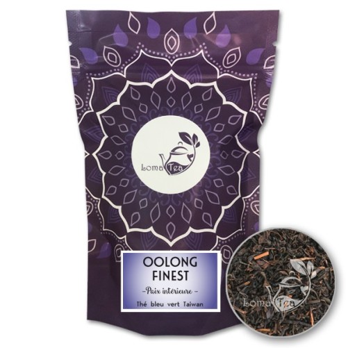 Blue Green Tea Oolong fine Lomatea Metal box (100g)