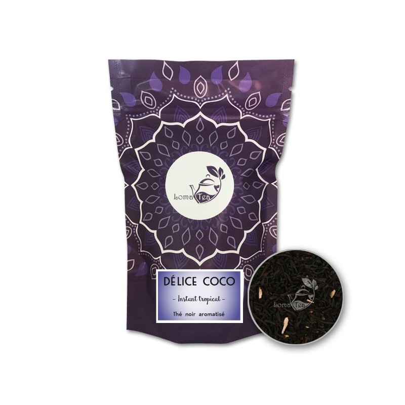Thé noir DÉLICE COCO VRAC 100g - LOMATEA