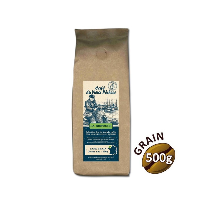 Café grain LA BISTOULE 500g - CAFÉ DU VIEUX PÊCHEUR