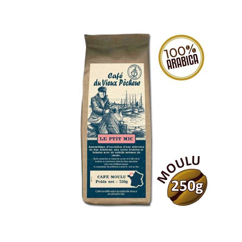 Café moulu LE PTIT MIC 250g - CAFÉ DU VIEUX PÊCHEUR