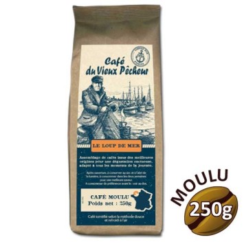 Recargo di caffè lupo modellato 250G - Café du Vieux Fisherman