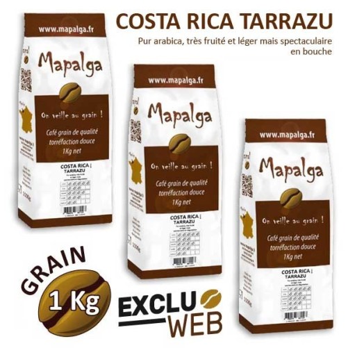 Pacchetto x 3 Carape Coffee Costa Rica Los Santos Tarrazu - 1 kg - Mapalga