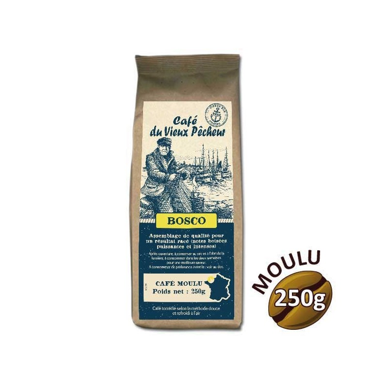 BOSCO 250G Ground Coffee - Café du Vieux Fisherman