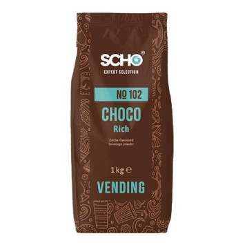 Pack x 10 hot chocolate choco rich scho 14% cocoa - 1 kg