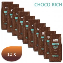 Pack x 10 Chocolat chaud CHOCO RICH SCHO 14% cacao - 1 kg