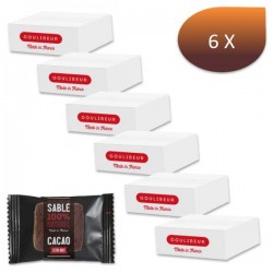 Pack 6 x 1 Kg sablés CACAO extra brut - GOULIBEUR