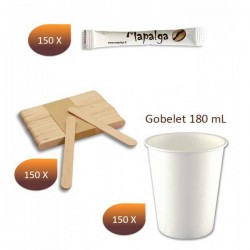 Kit sucre gobelet Touillette x 150