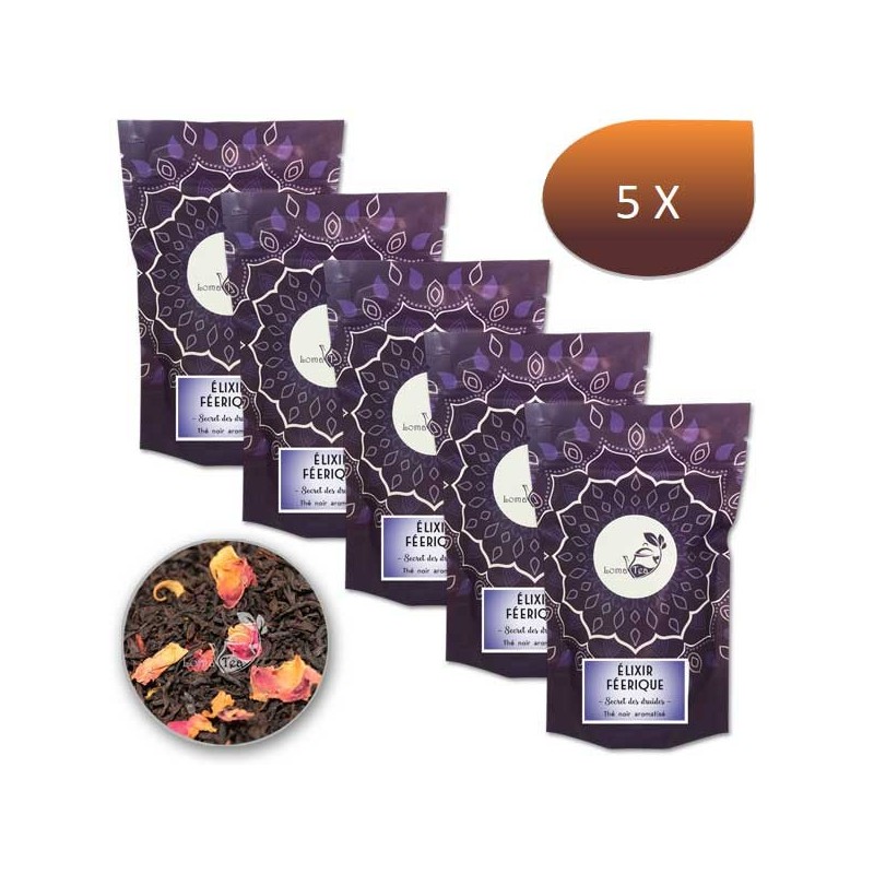 Pack x 5 Thé noir INSTANT FÉÉRIQUE VRAC 100g - LOMATEA
