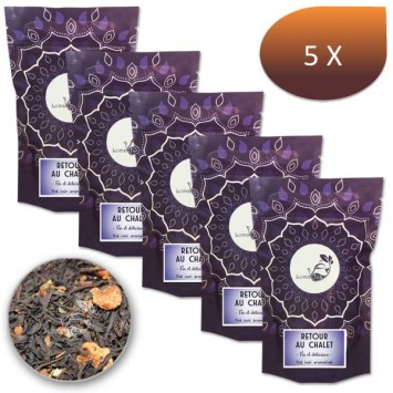 Pack X 5 Black tea Back to the Lomatea Bulk 100g chalet