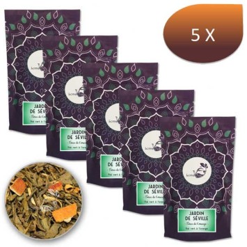 Pacchetto x 5 Green Garden Tea Siviglia Lomatea Bulk 100G