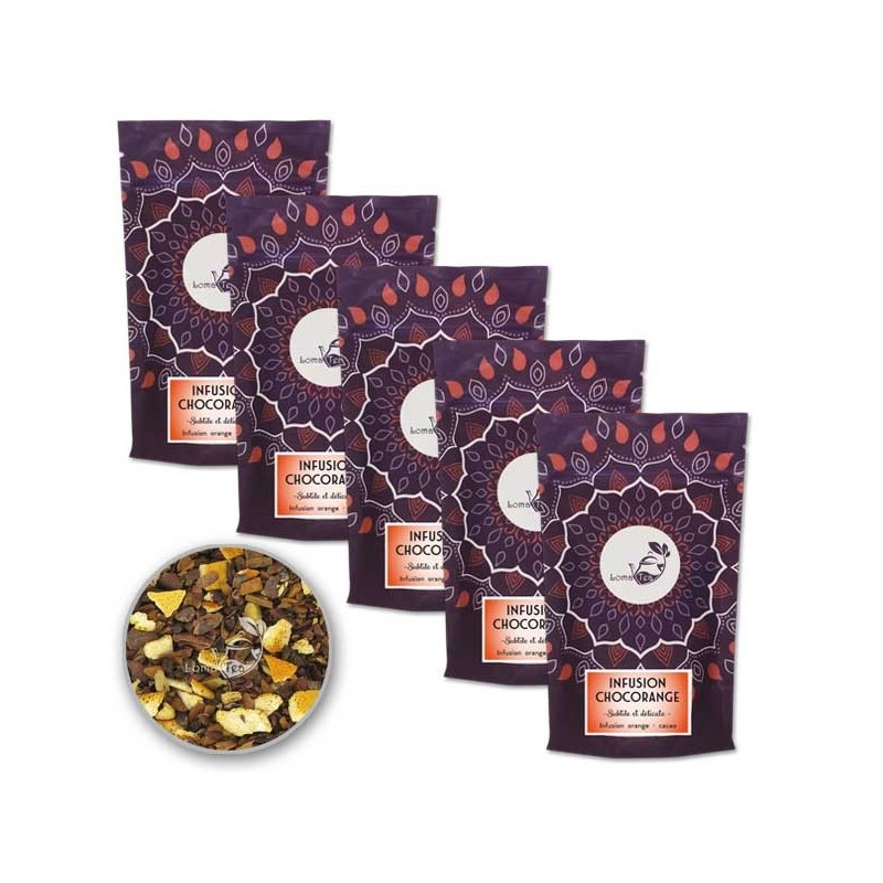 Pack x 5 Infusion CHOCORANGE VRAC 100g - LOMATEA